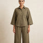The Verona Linen Shirt - Olive