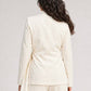 Kimono Premium Linen Blazer - Offwhite