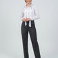 [BUNDLE] White Shirt/Straight Classic Gray Trouser