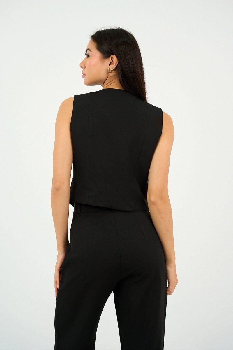 Black Classic Vest Only - Hushy Wear