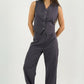 Gray Classic Vest & Pleated Straight Pants Set - Hushy Wear