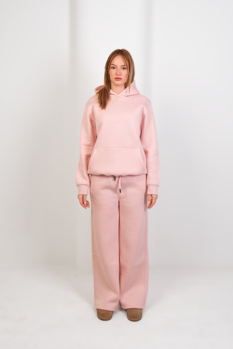 Hoodie & Sweatpants Set in Pink - Hushy Wear
