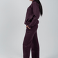 Hoodie & Sweatpants Set in Purple - Hushy Wear