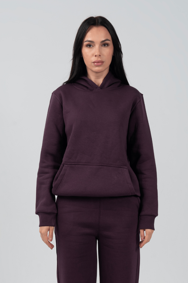 Hoodie & Sweatpants Set in Purple - Hushy Wear
