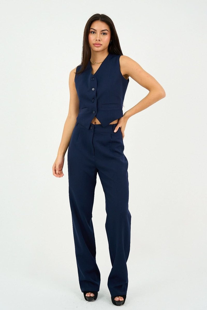 Navy Classic Vest Only - Hushy Wear