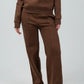 Relaxed Fit Half - Zip Sweater & Pants Set – Mocha - Hushy Wear