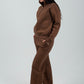 Relaxed Fit Half - Zip Sweater & Pants Set – Mocha - Hushy Wear
