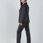 Relaxed Fit Two Button Blazer (Blazer Only) - Gray - Hushy Wear