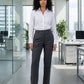 Straight Classic Trouser - Gray - Hushy Wear