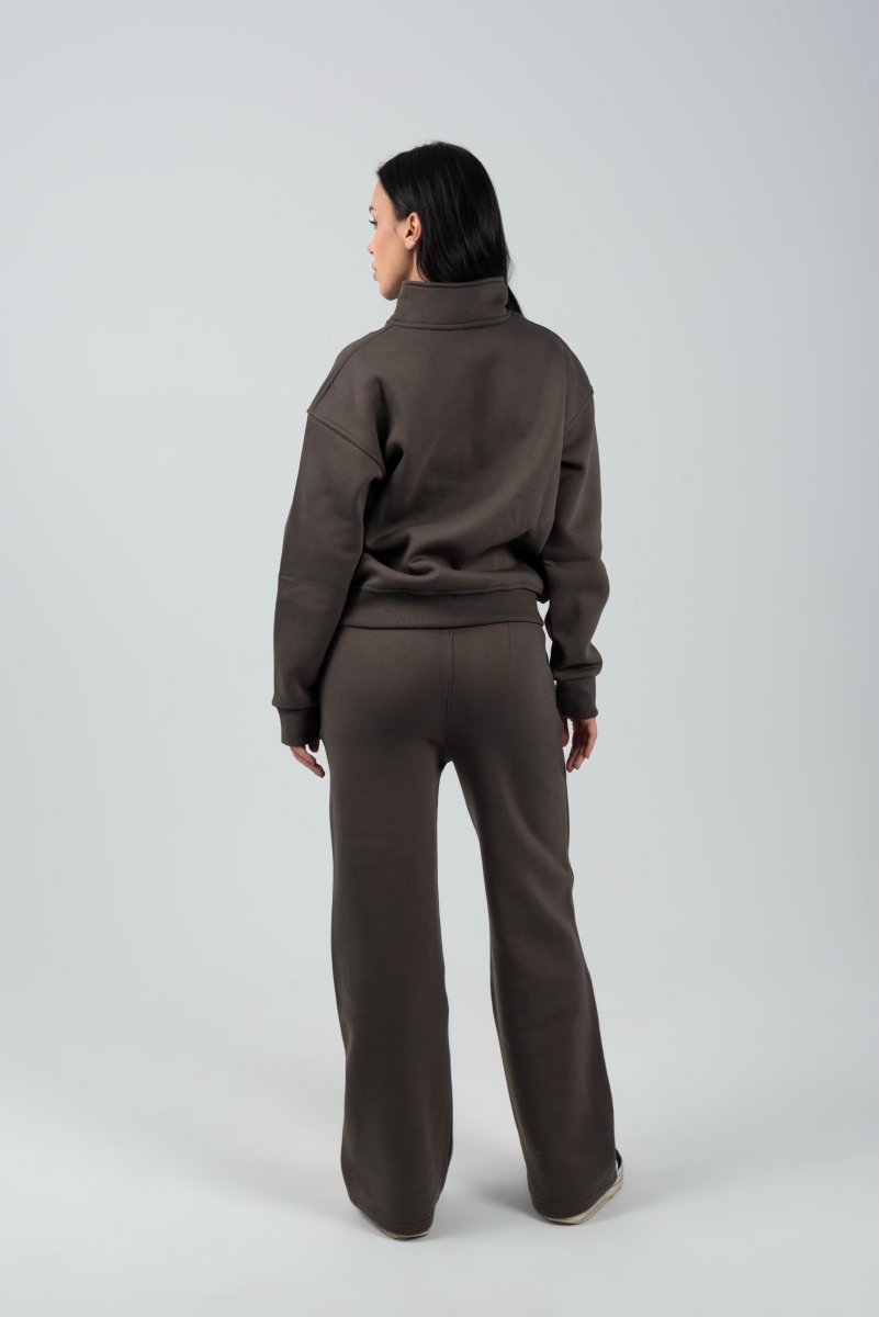 Wide - Leg Lounge Sweatpants – Charcoal - Hushy Wear